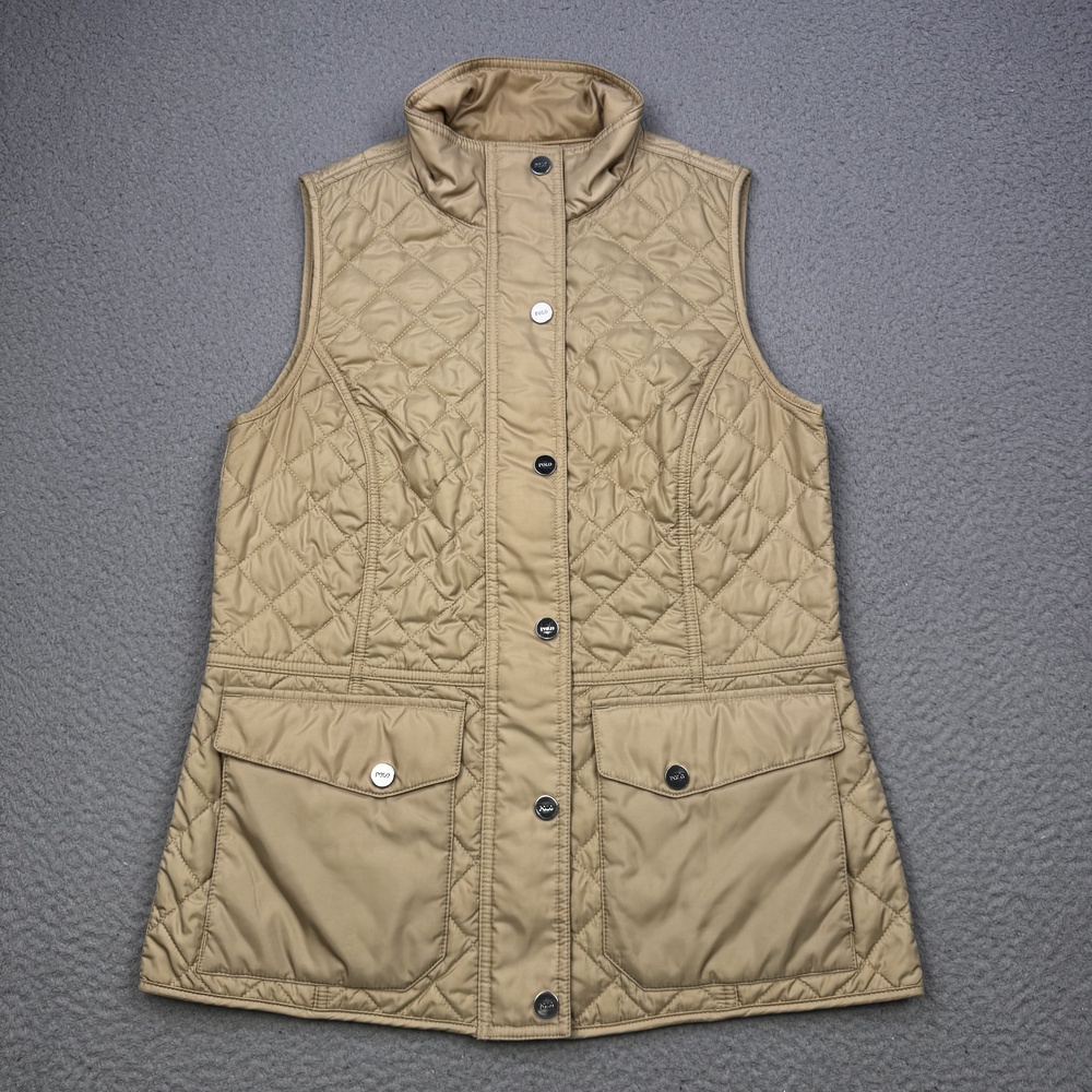 Polo Golf Ralph Lauren Vest Womens Small Quilted Puffer Lightweight Embroidered